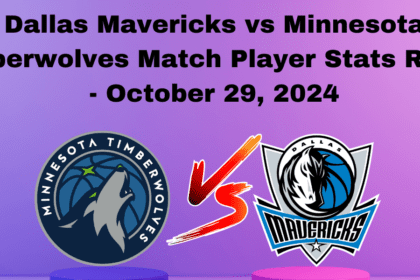 Dallas Mavericks vs  Minnesota Timberwolves Match Player Stats Recap - October 29, 2024