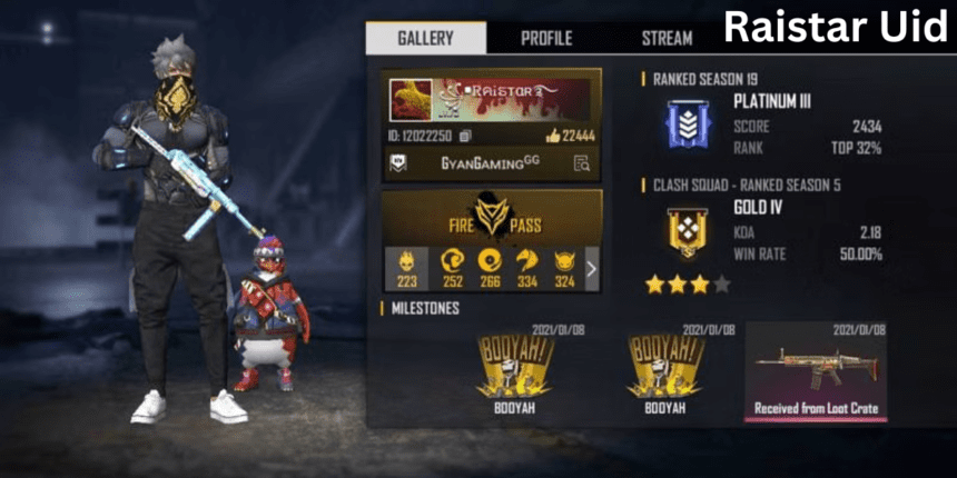 Raistar UID: Raistar’s Free Fire ID Number, Ranking, Stats and K/D Ratio