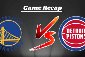 Golden State Warrior 107 - Detroit Pistons 104  Box Score January 9th, 2025 Game Recap