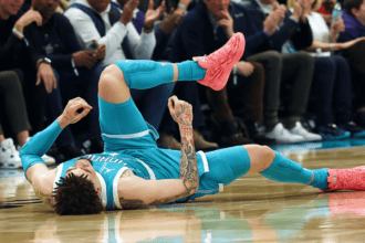 LaMelo Ball of the Hornets Will Be Out for At Least One Week Because of An Ankle Sprain