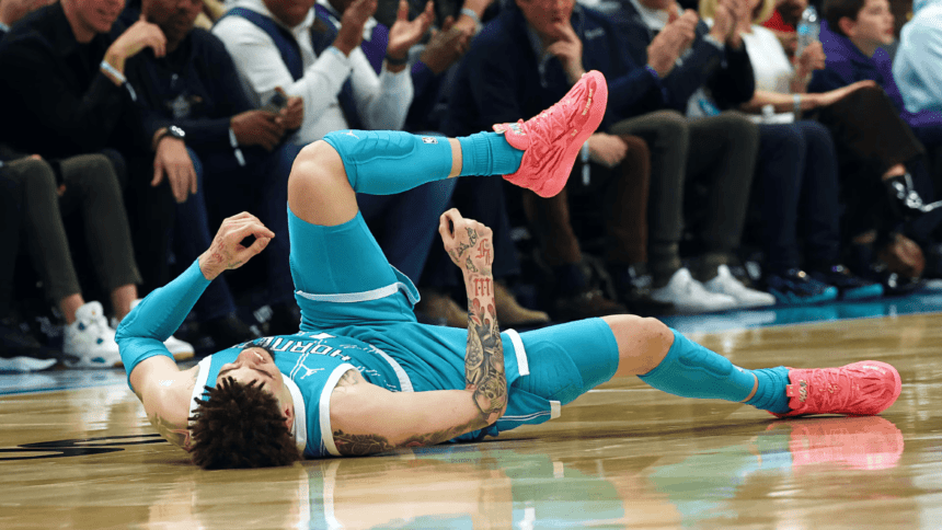 LaMelo Ball of the Hornets Will Be Out for At Least One Week Because of An Ankle Sprain